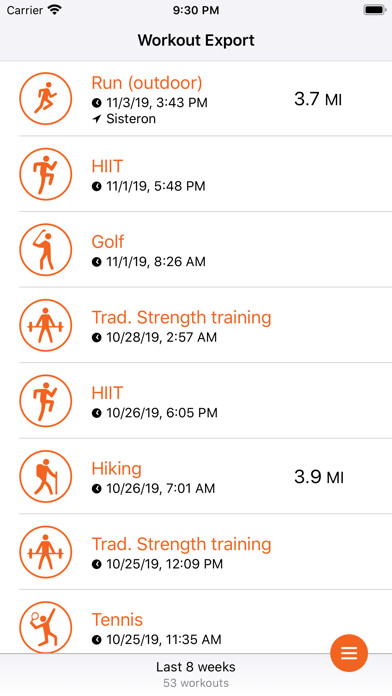 Emulate iPhone app Workout Export using MyAndroid Emulate iPhone app Workout Export using MyAndroid
