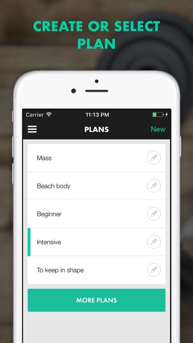 Emulate iPhone app Workout Journal - Training Log & Fitness Tracker using MyAndroid