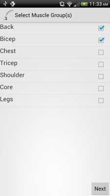 Emulate Android APK Workout Logger