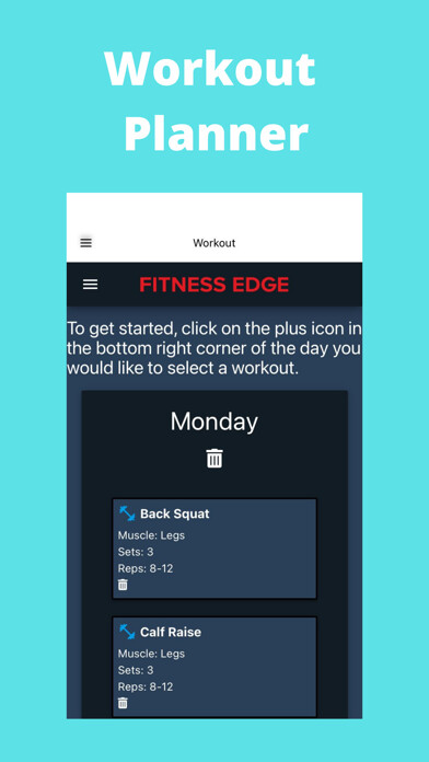 Emulate iPhone app Workout Planner App using MyAndroid Emulate iPhone app Workout Planner App using MyAndroid
