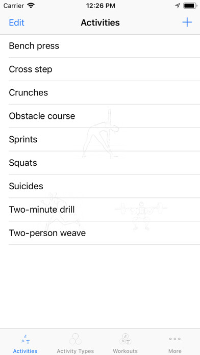 Emulate iPhone app Workoutz using MyAndroid