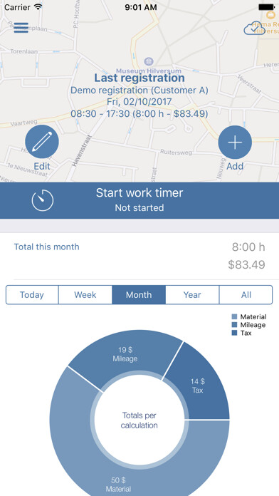 Emulate iPhone app WorkRegistration using MyAndroid