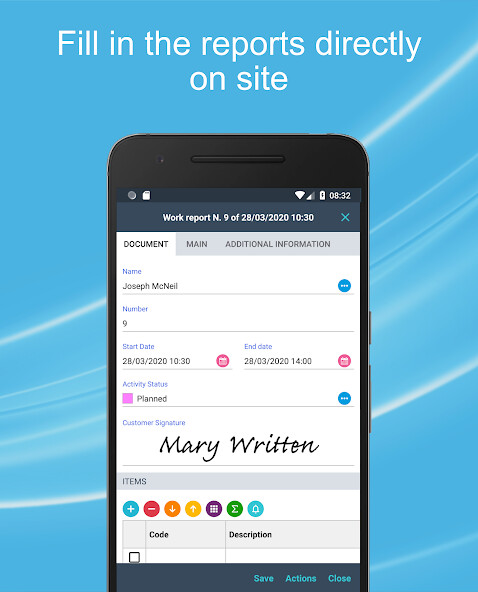 Run android online APK Work report management - D-TEC from MyAndroid or emulate Work report management - D-TEC using MyAndroid