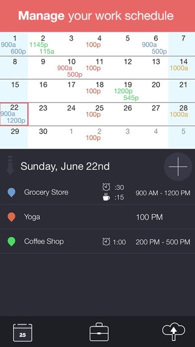 Emulate iPhone app WorkTime - Work Schedule, Shift Calendar & Job Manager using MyAndroid Emulate iPhone app WorkTime - Work Schedule, Shift Calendar & Job Manager using MyAndroid