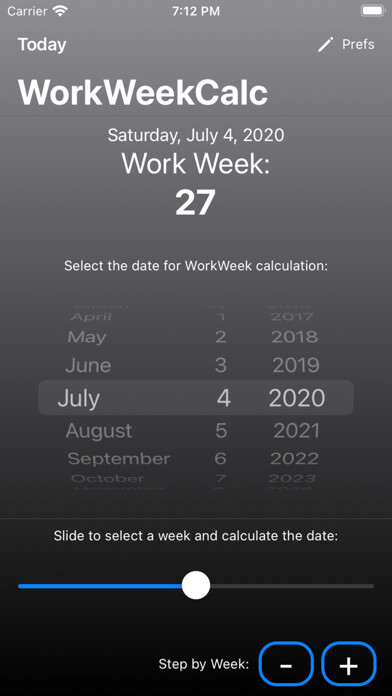 Emulate iPhone app Work Week Calculator using MyAndroid Emulate iPhone app Work Week Calculator using MyAndroid