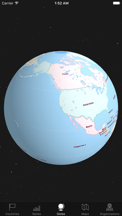 Emulate iPhone app WorldABC — The CIA World FactBook using MyAndroid