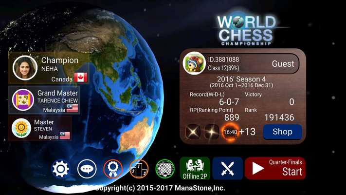 Web online World Chess