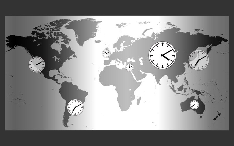 Emulate iPhone app WorldClock-M using MyAndroid