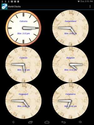 Emulate Android APK World Clocks Emulate Android APK World Clocks