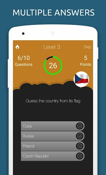 Run android online APK World Country Flags Quiz Test from MyAndroid or emulate World Country Flags Quiz Test using MyAndroid
