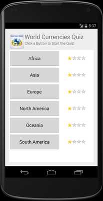 Emulate Android APK World Currencies Quiz