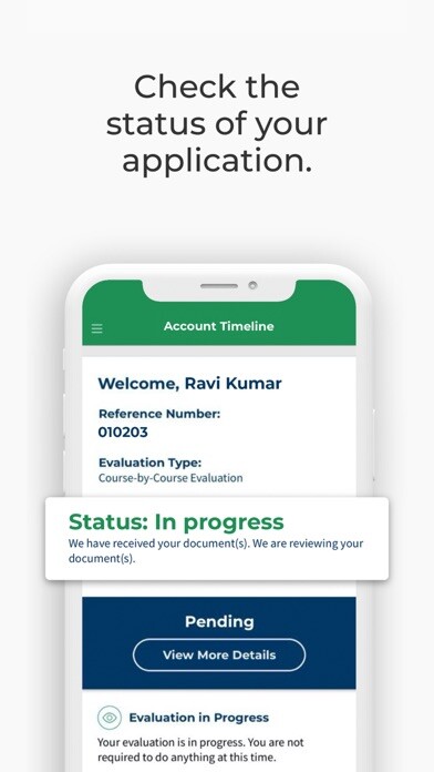 Emulate iPhone app World Education Services using MyAndroid