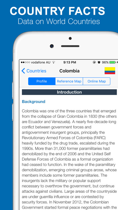 Emulate iPhone app World Factbook 2023 using MyAndroid Emulate iPhone app World Factbook 2023 using MyAndroid