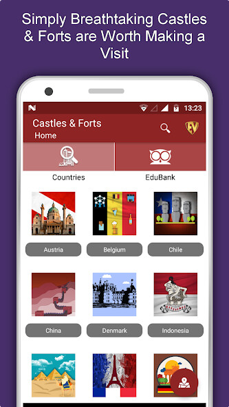 Run android online APK World Famous Castles  Forts Travel  Explore from MyAndroid or emulate World Famous Castles  Forts Travel  Explore using MyAndroid