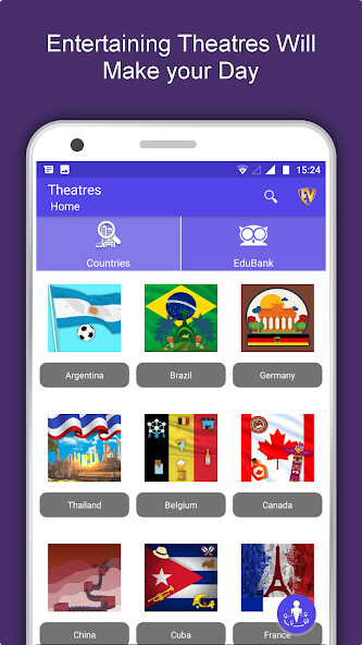Run android online APK World Famous Theatres Travel  Explore Guide from MyAndroid or emulate World Famous Theatres Travel  Explore Guide using MyAndroid