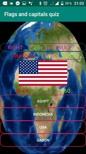 Run android online APK world flags and capitals - quiz of the world from MyAndroid or emulate world flags and capitals - quiz of the world using MyAndroid