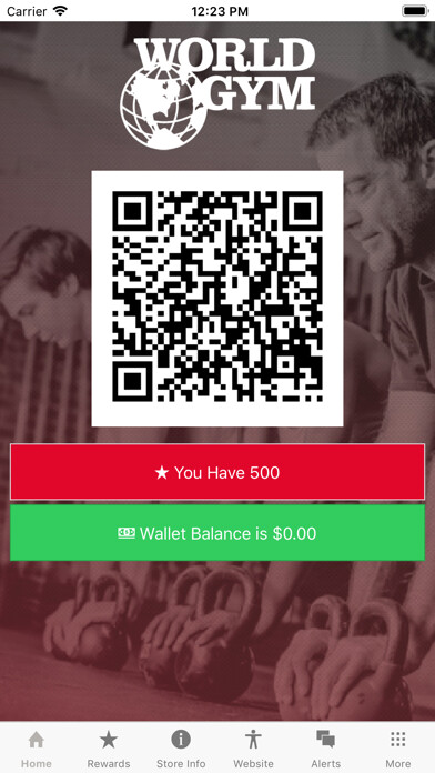Emulate iPhone app World Gym Rewards using MyAndroid