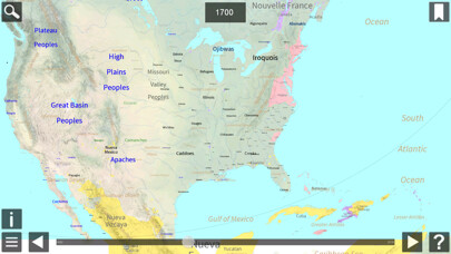 Emulate iPhone app World History Maps: N America using MyAndroid