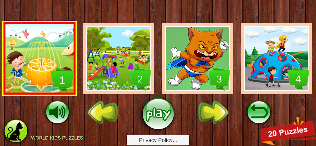 Run android online APK World Kids Puzzles from MyAndroid or emulate World Kids Puzzles using MyAndroid