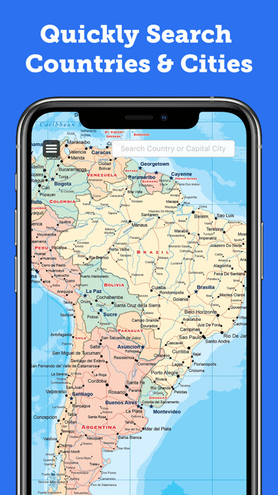 Emulate iPhone app World Map 2023 Pro using MyAndroid