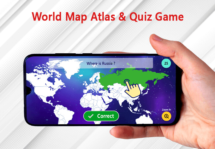 Run android online APK World Map Atlas  Quiz Game from MyAndroid or emulate World Map Atlas  Quiz Game using MyAndroid