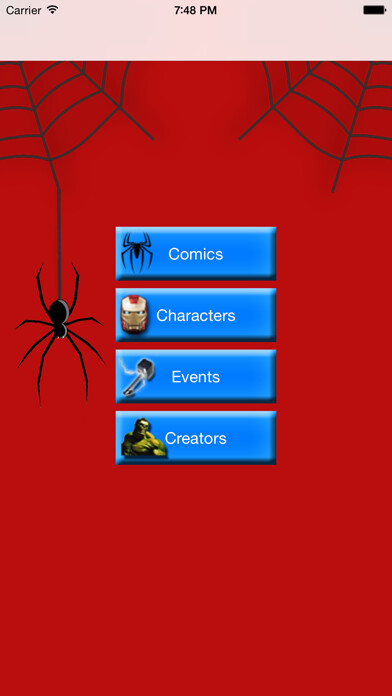 Emulate iPhone app World of Comics using MyAndroid