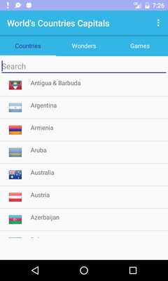 Emulate Android APK Worlds Countries Capitals Emulate Android APK Worlds Countries Capitals