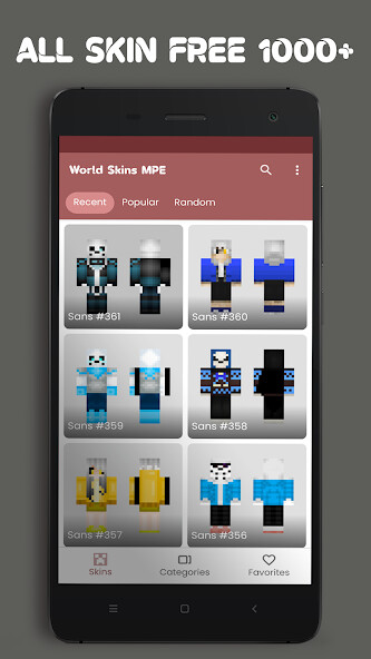 Run android online APK World Skins Minecraft PE from MyAndroid or emulate World Skins Minecraft PE using MyAndroid