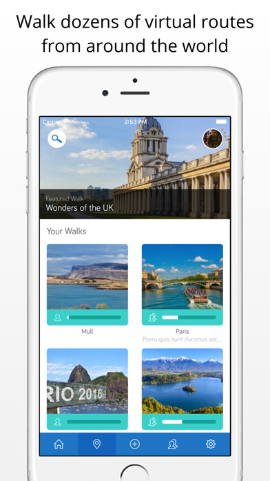 Emulate iPhone app World Walking using MyAndroid