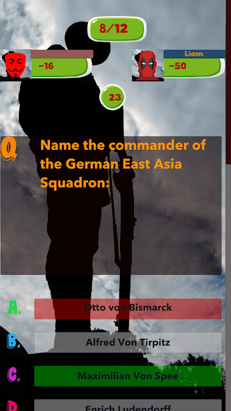 Emulate Android APK World War 1 Knowledge test