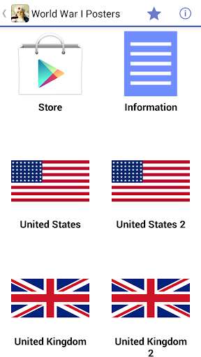 Run android online APK World War I Posters from MyAndroid or emulate World War I Posters using MyAndroid