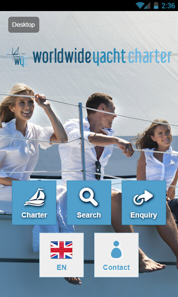 Emulate Android APK Worldwide Yacht Charter