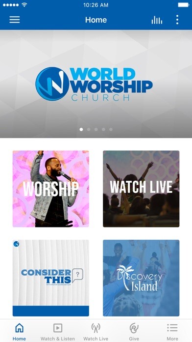 Emulate iPhone app World Worship Church using MyAndroid Emulate iPhone app World Worship Church using MyAndroid