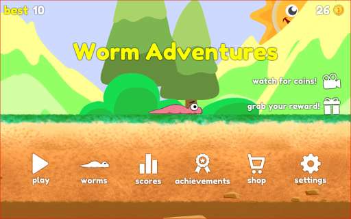 Run android online APK Worm Adventures from MyAndroid or emulate Worm Adventures using MyAndroid
