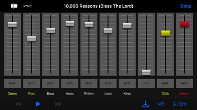 Emulate iPhone app Worship Band In Hand using MyAndroid