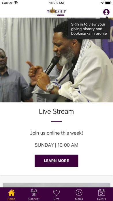 Emulate iPhone app Worship Center of Atlanta using MyAndroid Emulate iPhone app Worship Center of Atlanta using MyAndroid