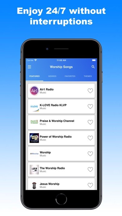 Emulate iPhone app Worship Songs - Worship Music using MyAndroid