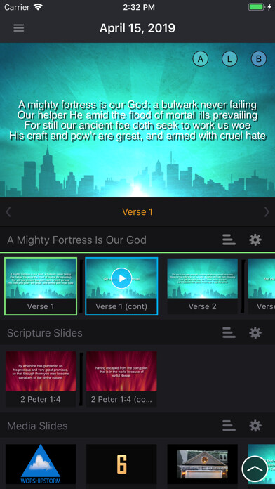 Emulate iPhone app WorshipStorm Projector using MyAndroid Emulate iPhone app WorshipStorm Projector using MyAndroid