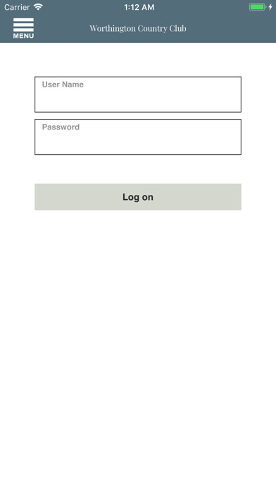 Emulate iPhone app Worthington Country Club using MyAndroid