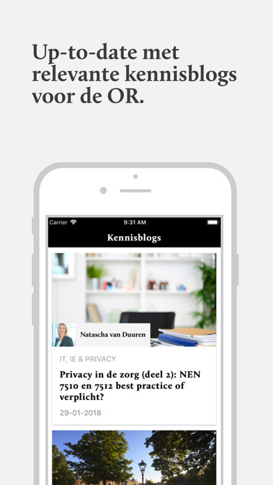 Emulate iPhone app WOR Wetboek OndernemingsRaad using MyAndroid