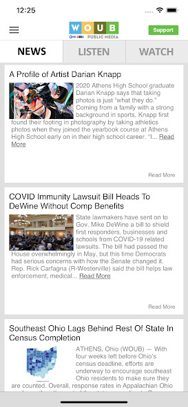 Run android online APK WOUB Public Media App from MyAndroid or emulate WOUB Public Media App using MyAndroid