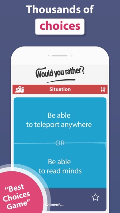 Emulate iPhone app Would you rather? Fun quizzes using MyAndroid Emulate iPhone app Would you rather? Fun quizzes using MyAndroid