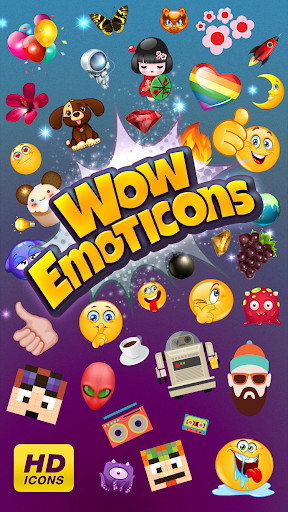 Emulate Android APK Wow Emoticons - Amazing Emoji