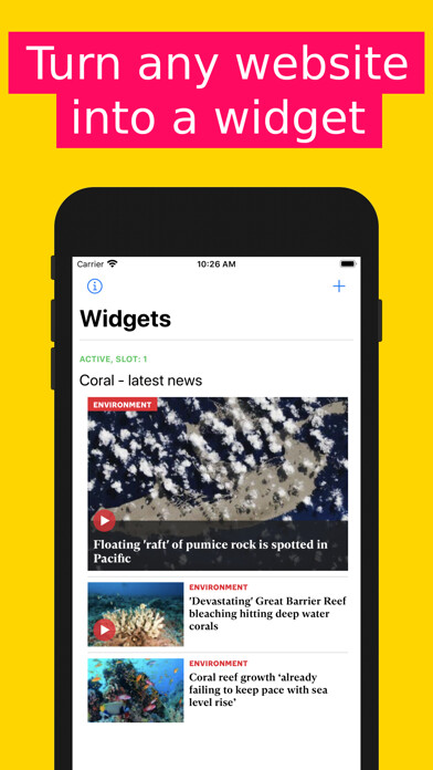 Emulate iPhone app WOWidget: Custom widgets using MyAndroid Emulate iPhone app WOWidget: Custom widgets using MyAndroid