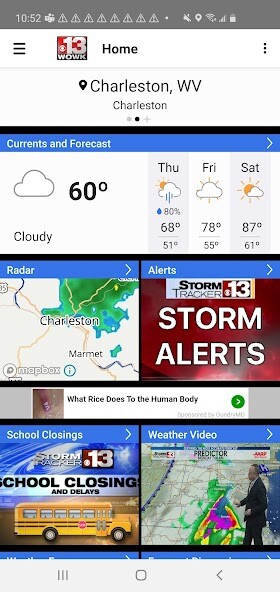 Run android online APK WOWK Stormtracker13 from MyAndroid or emulate WOWK Stormtracker13 using MyAndroid