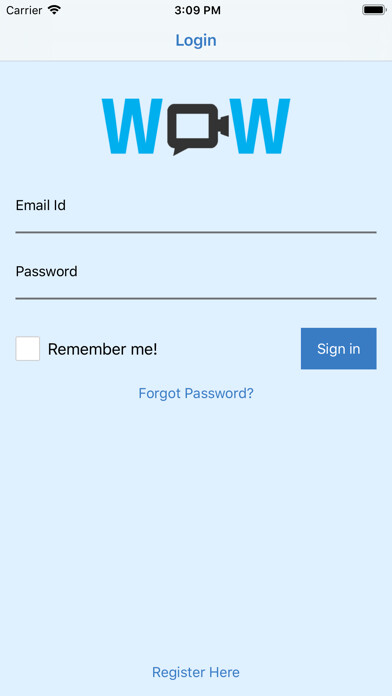 Emulate iPhone app WOW Promoter Video Testimonial using MyAndroid