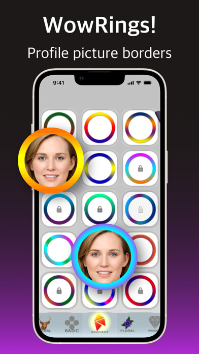 Emulate iPhone app WowRing Profile Picture Border using MyAndroid Emulate iPhone app WowRing Profile Picture Border using MyAndroid