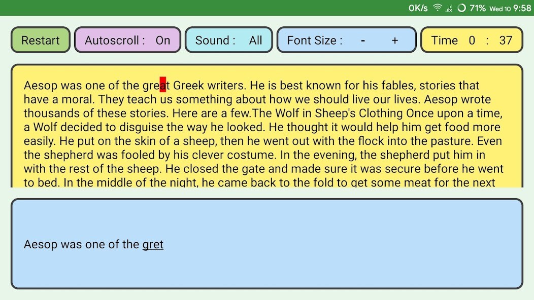Run android online APK WPM Touch Typing Course And Typing Speed Test from MyAndroid or emulate WPM Touch Typing Course And Typing Speed Test using MyAndroid