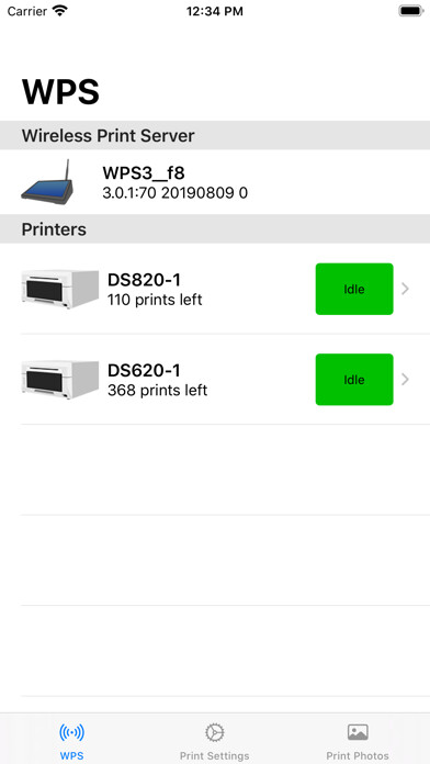 Emulate iPhone app WPS Print 3 using MyAndroid
