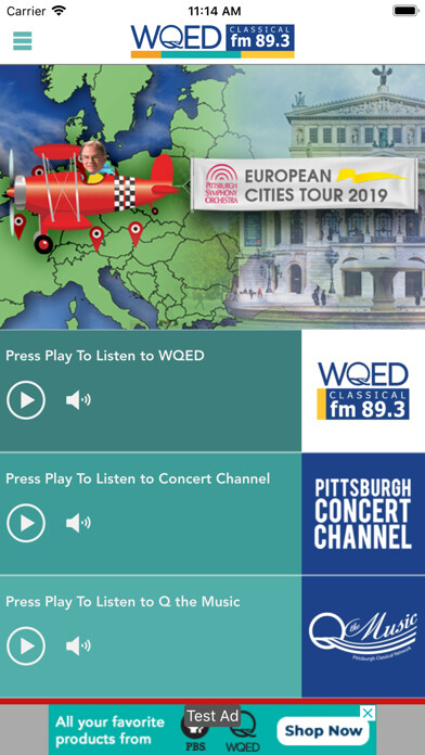 Emulate iPhone app WQED-FM using MyAndroid Emulate iPhone app WQED-FM using MyAndroid